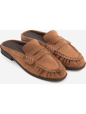 Shoemark Koda  Taba Suni Süet Kadın Terlik