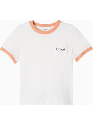 Chloe Chloé Kids Logolu Pamuklu Tişört Kız Çocuk
