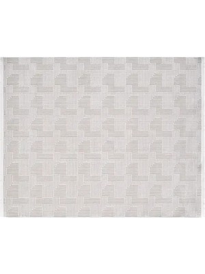 Vivense Mono Dokuma Saçaklı Makine Halısı, Gri, 100X150
