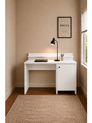 Mobix Home MK45 Çalışma Masası Kapaklı Beyaz MK45 Çalışma Masası Kapaklı Beyaz
