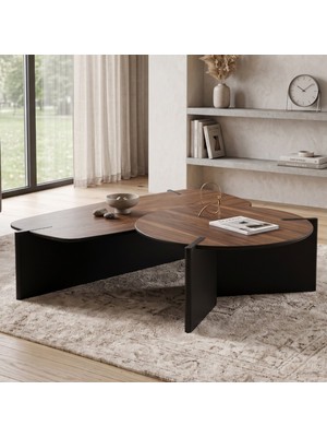 Eymense Tamzara Walnut Ikili Orta Seti