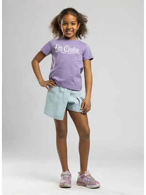 Lee Cooper Mor Kız Çocuk Baskılı T-Shirt 262 Lcg 242006 Sketch Mor