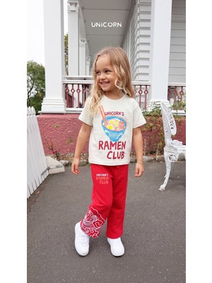 Unicorn Kids Unicornkids Unicorn Ramen Club Tshirt Pantolon Çocuk Takım