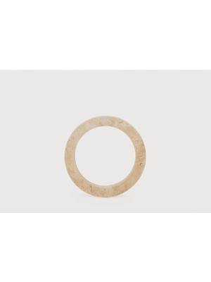 Enza Home Circle Dekoratif Obje, Bej
