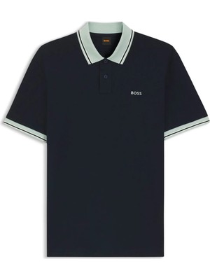 Boss Lacivert Erkek Logo Baskılı T-Shirt PE_BLOCKS_50560372