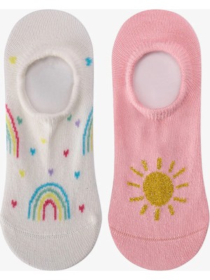 Penti Kız Çocuk Sunny Raınbow 2'li Sneaker Çorabı