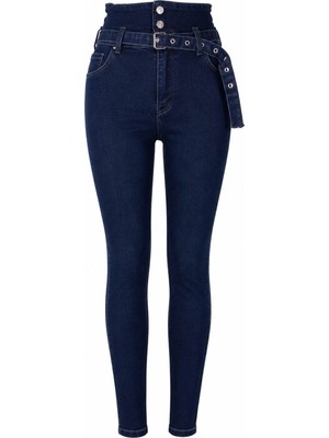 Trender 619 Safir Lacivert Kadın Jean Pantolon 26YP36000014