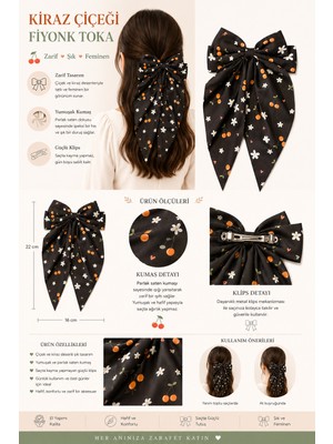 Bony Socks Kirazlı Fiyonk Otomat Toka Siyah