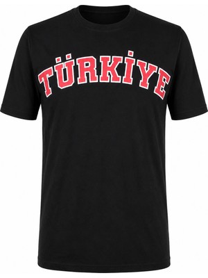 Trender Türkiye Baskılı Siyah Erkek T-Shirt 26YSÖ8000001