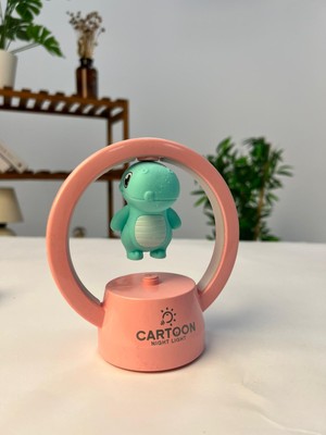 Favora Masa Üstü Dinozor Çocuk Lambası Pembe