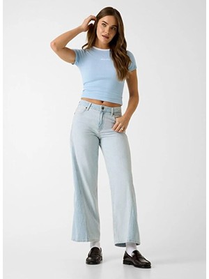 Guess Jeans Mavi Kadın T-Shirt W6GPA9KF641-G7K2
