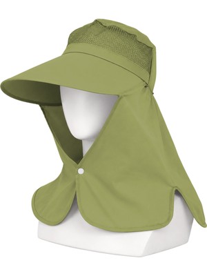 Ense Korumalı Outdoor Şapka - Fileli - Haki - Savex