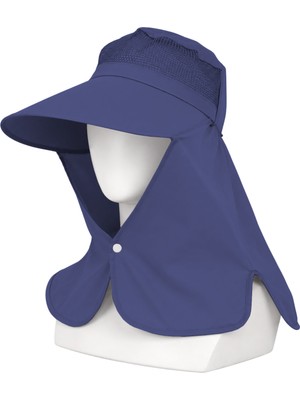 Ense Korumalı Outdoor Şapka - Fileli - Lacivert - Savex