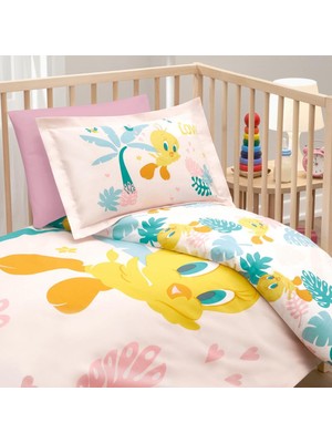 Özdilek Ranforce Bebek Nevresim Takımı Tweety Tropic Pembe