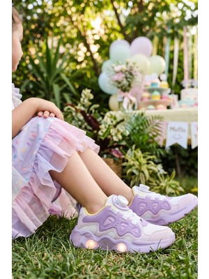 In Step Twinkle Mekanizmalı Işıklı Kız Çocuk Lila Spor Ayakkabı