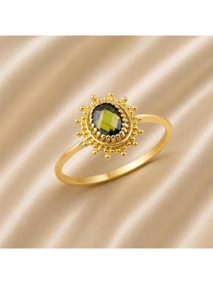 Rome Oro Green Sun Yüzük