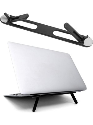 Roichil® 2 Kademeli Katlanabilir Laptop Standı – Kendiliğinden Güçlü Yapışkanlı, Ergonomik tablet Yükseltici