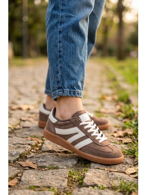 In Step Street-Line Classic Sütlü Kahve Süet-Deri Unısex Spor Ayakkabı