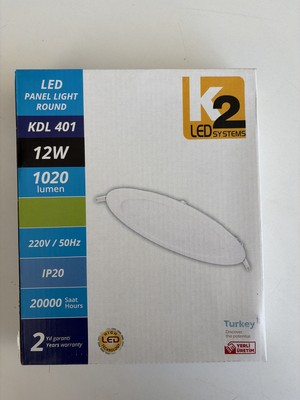 K2 LED Sıva Altı 4000 K Ara Renk LED Panel