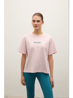 More Active Label Heavy Jersey Grafik T-Shirt
