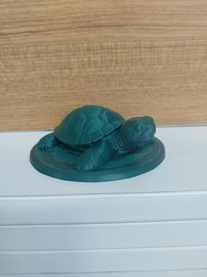 Topçu 3D Baskı Dekoratif Kaplumbağa Figürü / Masaüstü Aksesuar