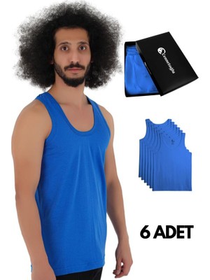 Cnt Cennetoğlu 6 Adet Erkek Penye Atlet Ekonomik Paket Özel Kutusunda