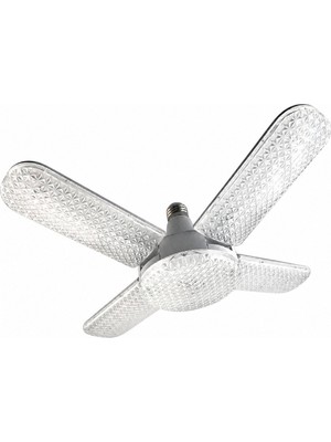 Novo No-Vo Pervane LED Ampul Jumbo Boy Beyaz 4+1 Kollu 60W