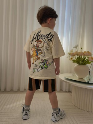 Aselin Kids Erkek Çocuk Oyuncak Hikayesi Baskılı Şortlu Yazlık Takım Alt Üst Takım
