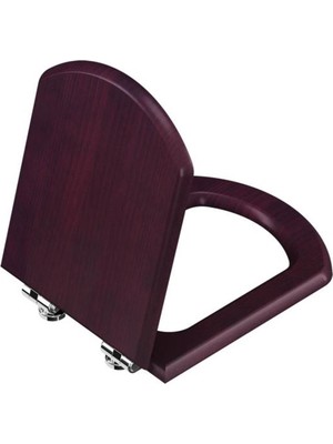 Vitra Valarte Metal Menteşeli Üstten Sıkmalı Yavaş Kapanır Ahşap Klozet Kapağı 125-013-009