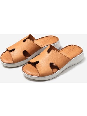Patron Shoes Hakiki Deri Ortopedik Taban Kadın Terlik – Gün Boyu Konfor ve Şıklık