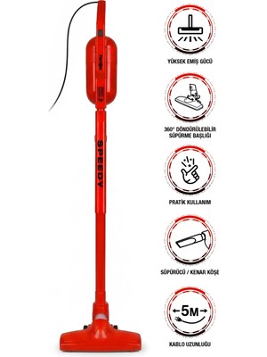 Fantom Speedy Pro DU 2100 Dikey Süpürge Kırmızı