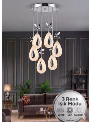 Akgül Lalin Krom 6lı Avize