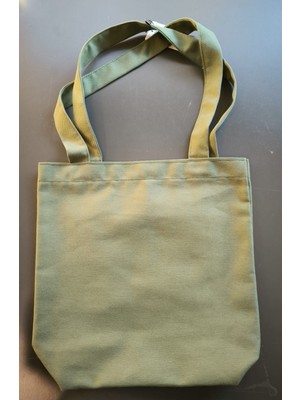 Çınar Bez Çanta Yeşil 2 Cepli Gabardin Çanta