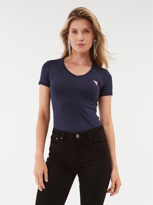 adidas Guess Mini Triangle Slim Fit Kadın T-Shirt W2YI45J1314