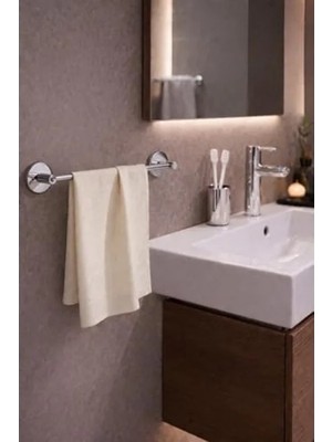 Die Grup Krom Uzun Boy Banyo Veya Mutfak Havlu Askılığı, Sağlam Tasarım
