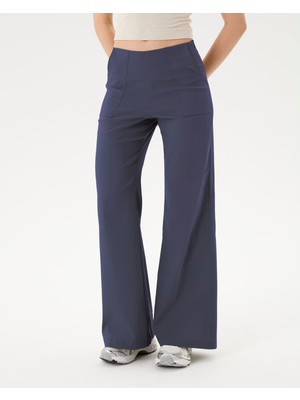 Ayma Active Lacivert Flare Pensli Pantolon