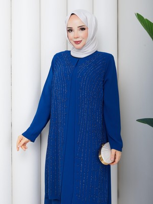 Eslemnur ELBİSE YAĞMUR TAŞLI ANNE ELBİSESİ