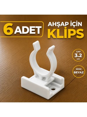 Badem10 6 ADET Ahşap Baza Klipsi Mutfak Dolap Tezgah Alt Kısım Kapatma Kılips Mobilya Ayak Ayağı Tutucu Toka