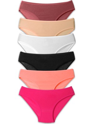 Merry Secret’s Kadın Külot Likralı Penye 6'lı Premium Paket