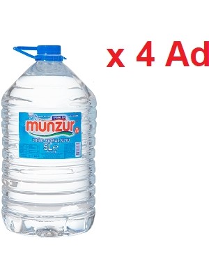 Munzur Su 4 Adet 5 Lt Koli Sağlıklı Yaşam Tercihi Doğal ve Katkısız İçme Suyu