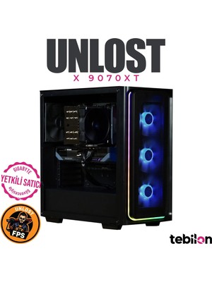 Tebilon UNLOST X-Amd Ryzen 9700X-GIGABYTE B840M-GIGABYTE Radeon RX9070 Xt 16GB-16GB-1TB Ssd-Oem Paket