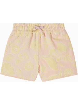 Chloe Chloé Kids Çiçek Desenli Pamuk Karışımlı Kız Çocuk Havlu Şort