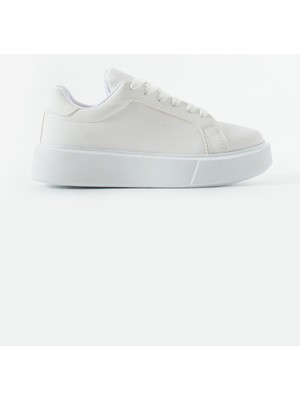 Ella Star Kadın Beyaz Sneaker Spor Ayakkabı