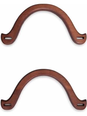 İğne İzi 22.5X11 cm Ahşap Çanta Sapı Kahverengi – Ahşap Çanta Kulpu 2 Adet