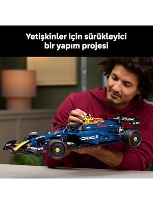 Teknollojia Oracle Red Bull RB20 F1 Araba 42206 - Yetişkinler Için 1:8 Ölçekli V6 Motor, Vites Kutusu ve Drs Içeren Koleksiyonluk Yarış Arabası Modeli Yapım Seti, Hediye Fikri (1639 Parça)