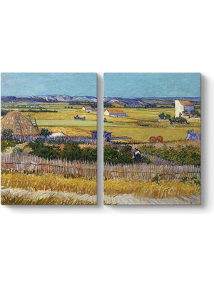 Teknollojia Vincent - The Harvest Tablosu 63 x 40-2 Parçalı