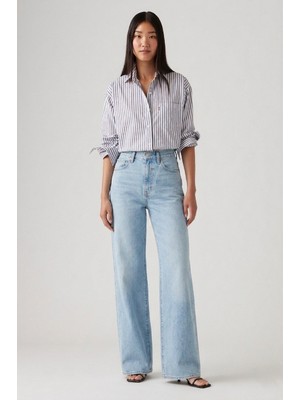 Levi's Ribcage Wide Leg Tr Be Prepared Kadın Mavi Jean Kot Pantolon 003VD-0004