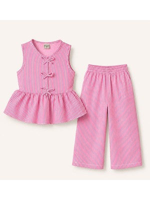 My Kids Wear Kız Çocuk Bella Fiyonk Detaylı Alt Üst Takım 12800