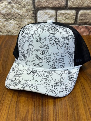 Hamze Trucker Beyzbol Model Desenli Hafif Fileli Cap Şapka