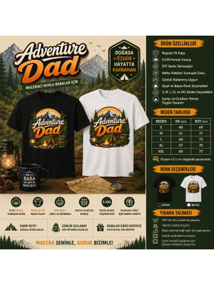 Tişört Kodu Adventure Dad Regular Fit Erkek Tişört – Maceracı Ruhlu Babalar Için